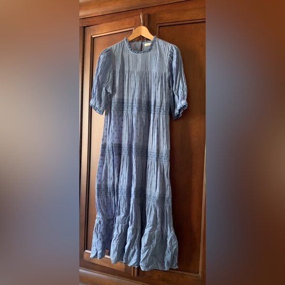 Doen Cornflower Blue Midi Dress - Medium - Picture 12 of 14